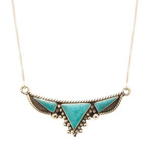 Karen London Knomad necklace in turquoise.